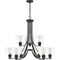 Quoizel Pruitt Chandelier PRUS5034MBK - alternate 1